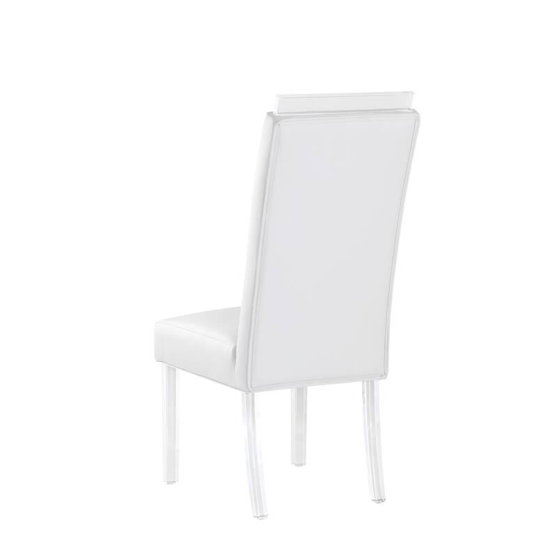 Somette 5-Piece Dining Set with Glass Table & 4 Chairs
