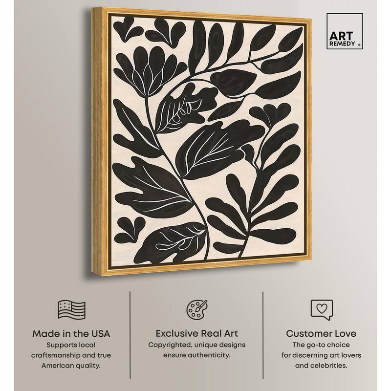 Ebony Eden Essence I Canvas by Art Remedy