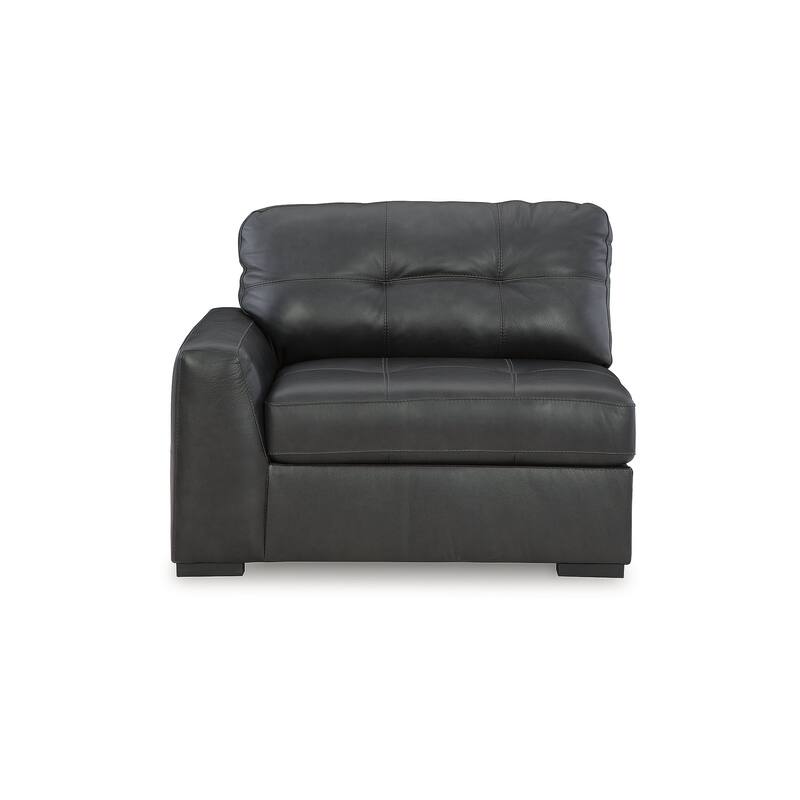 Signature Design by Ashley Brindley Pier Black 2-Piece Sectional Loveseat - 96"W x 39"D x 40"H
