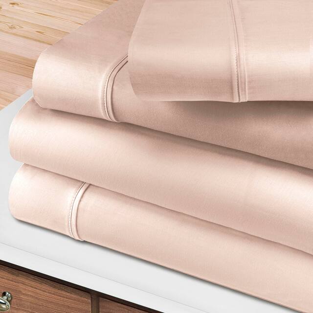 Egyptian Cotton 400 Thread Count Solid Bed Sheet Set by Superior