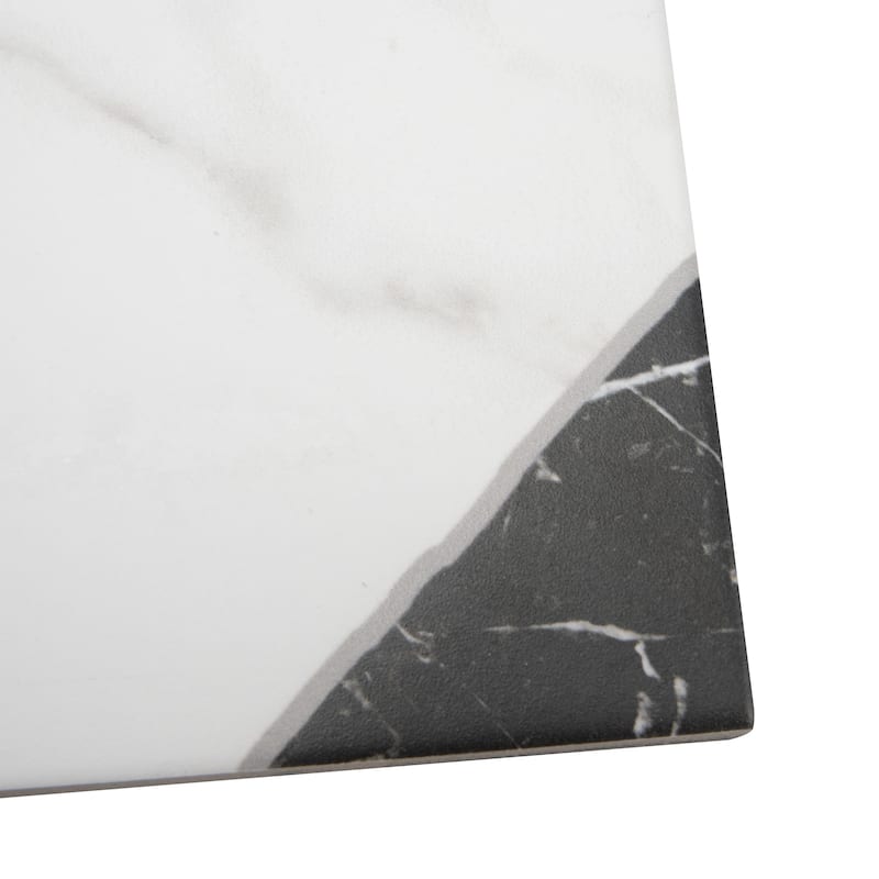 Merola Tile Merzoni Yard Marquina 17-7/8" x 17-7/8" Porcelain Floor and Wall Tile