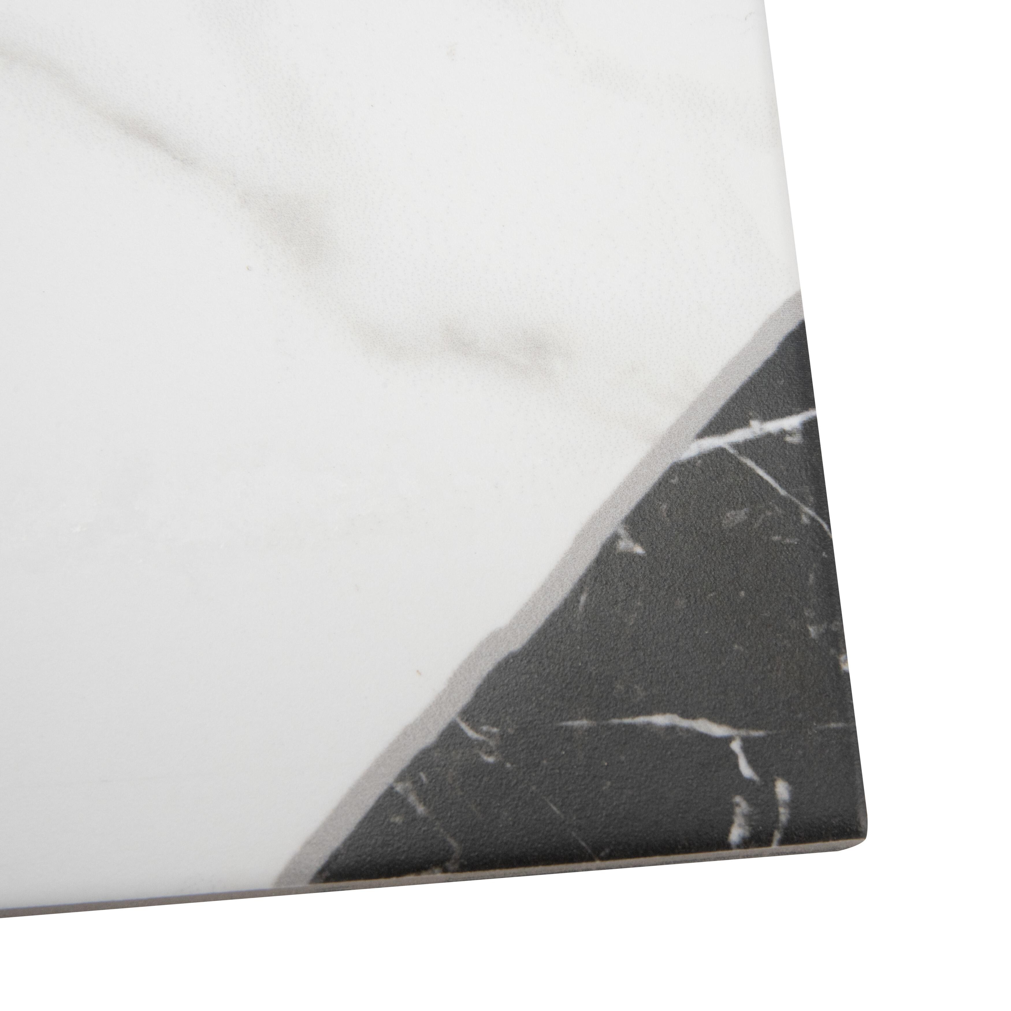 Merola Tile Merzoni Yard Marquina 17-7/8" x 17-7/8" Porcelain Floor and Wall Tile