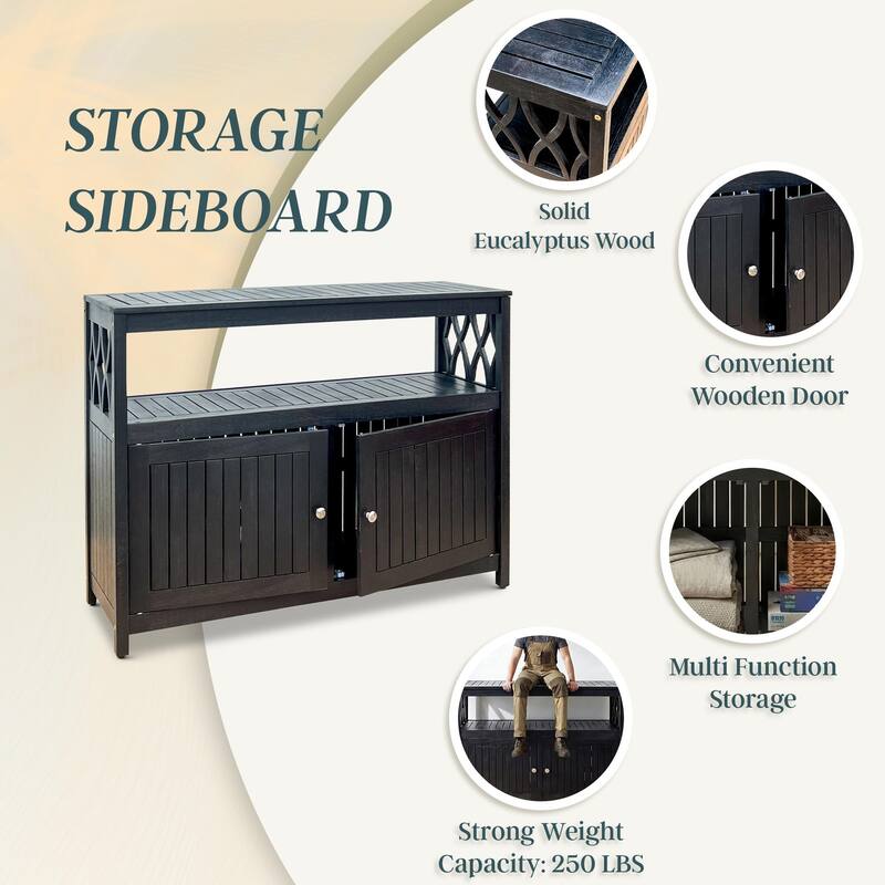 DTY Outdoor Living Longs Peak Eucalyptus Sideboard