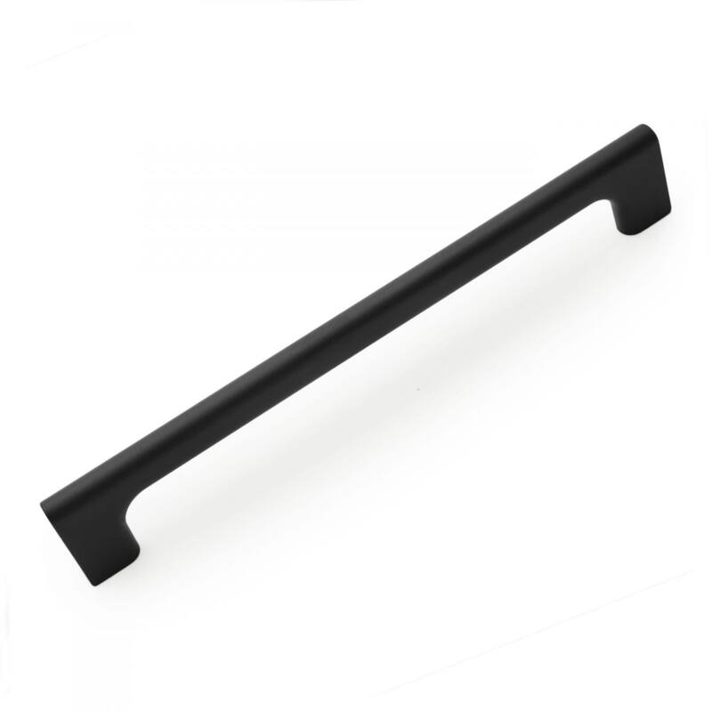 RK International Hampton 8 Inch Center to Center Handle Cabinet Pull - Black