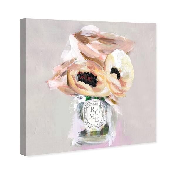 Oliver Gal Anemone Glitter Floral And Botanical Wall Art Canvas Print Florals Gold White Overstock 31291050