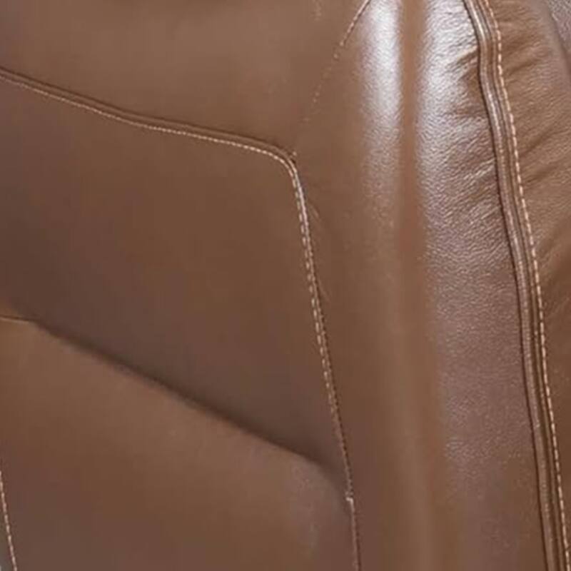 Teren Power Recliner Chair, Rich Caramel Brown Leather Match, Foam