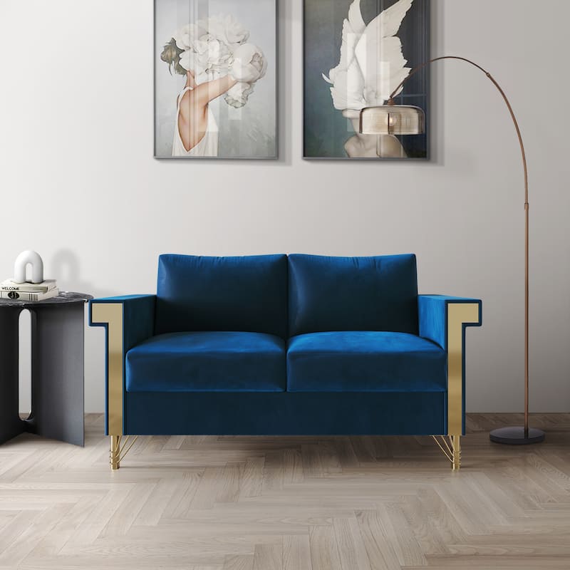 CraftPorch Luxurious Velvet Upholstered Loveseat
