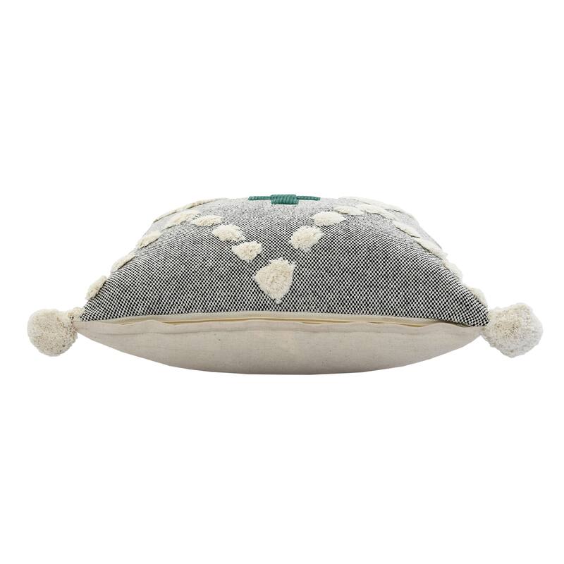 Sevita Tonal Green Swiss Zeal Throw Pillow