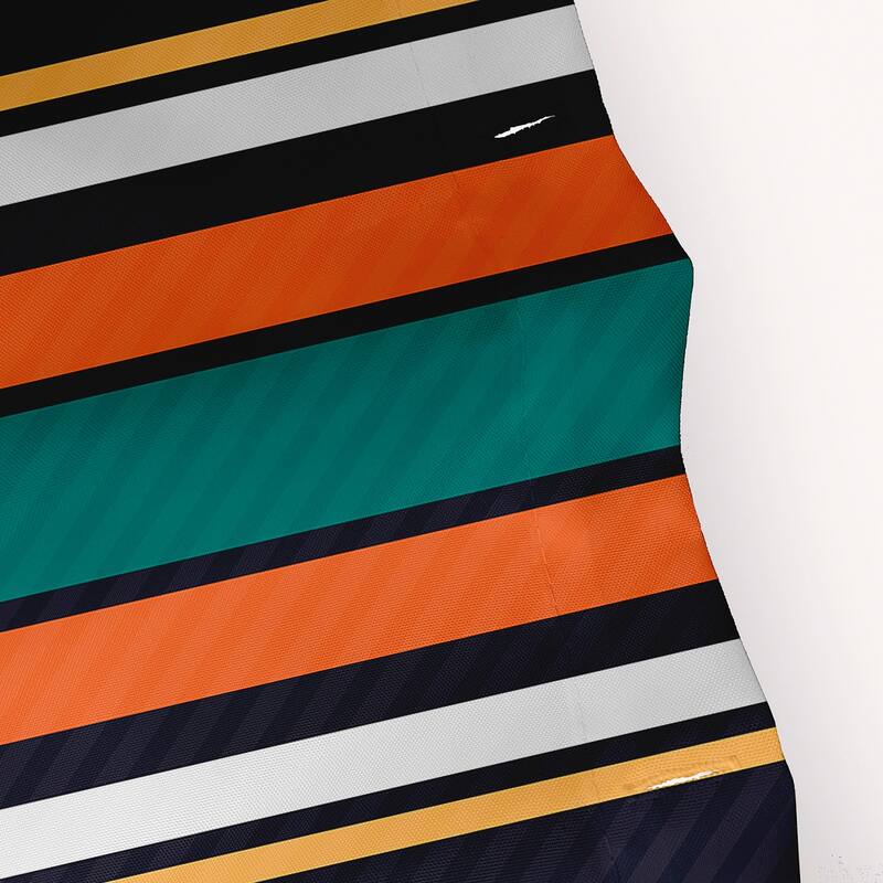 Multi-Stripe Stripe Print Shower Curtain