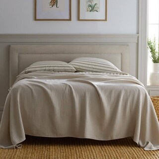 King Knitted Cotton King Blanket Taupe - Bed Bath &amp; Beyond - 40879829