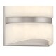 preview thumbnail 2 of 5, Minka Lavery 821-L Velaux 7" Tall LED Wall Sconce with Faux Alabaster