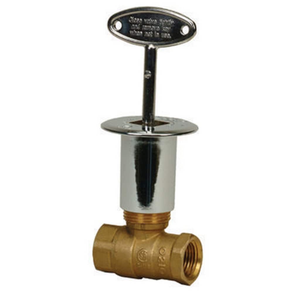 PROFLO 1/4"T Straight Log Lighter Valve with Key