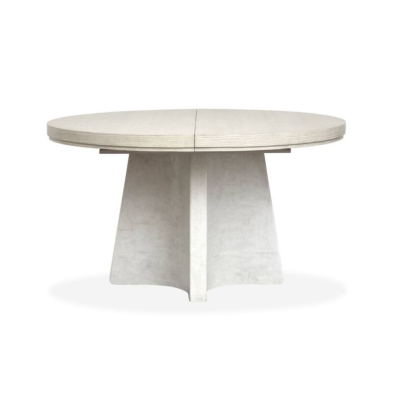 Magnussen Home Lorelei Misty Cloud Extendable 54" Round Dining Table - 54''W x 54''D x 29.75''H