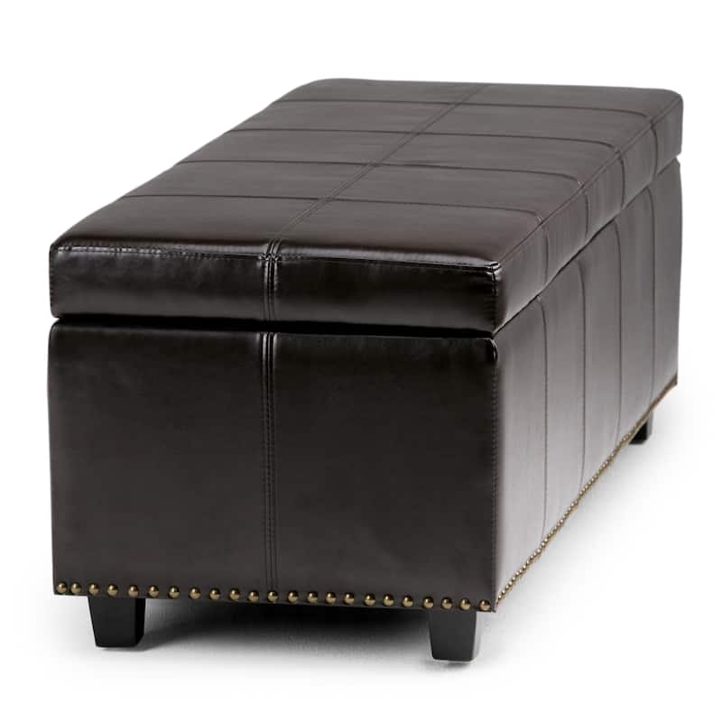 WYNDENHALL Stanford Upholstered Storage Ottoman