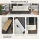 preview thumbnail 23 of 24, Outsunny 3-Seat Patio Sofa with Cushions, PE Rattan Outdoor Couch with Wood Grain Wide Armrests for Porch