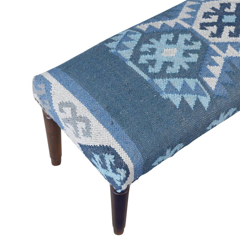 Sevita Salem Southwestern Upholstered Accent Bench Indoor Entryway Bench - 47" L x 16" W x 18" H