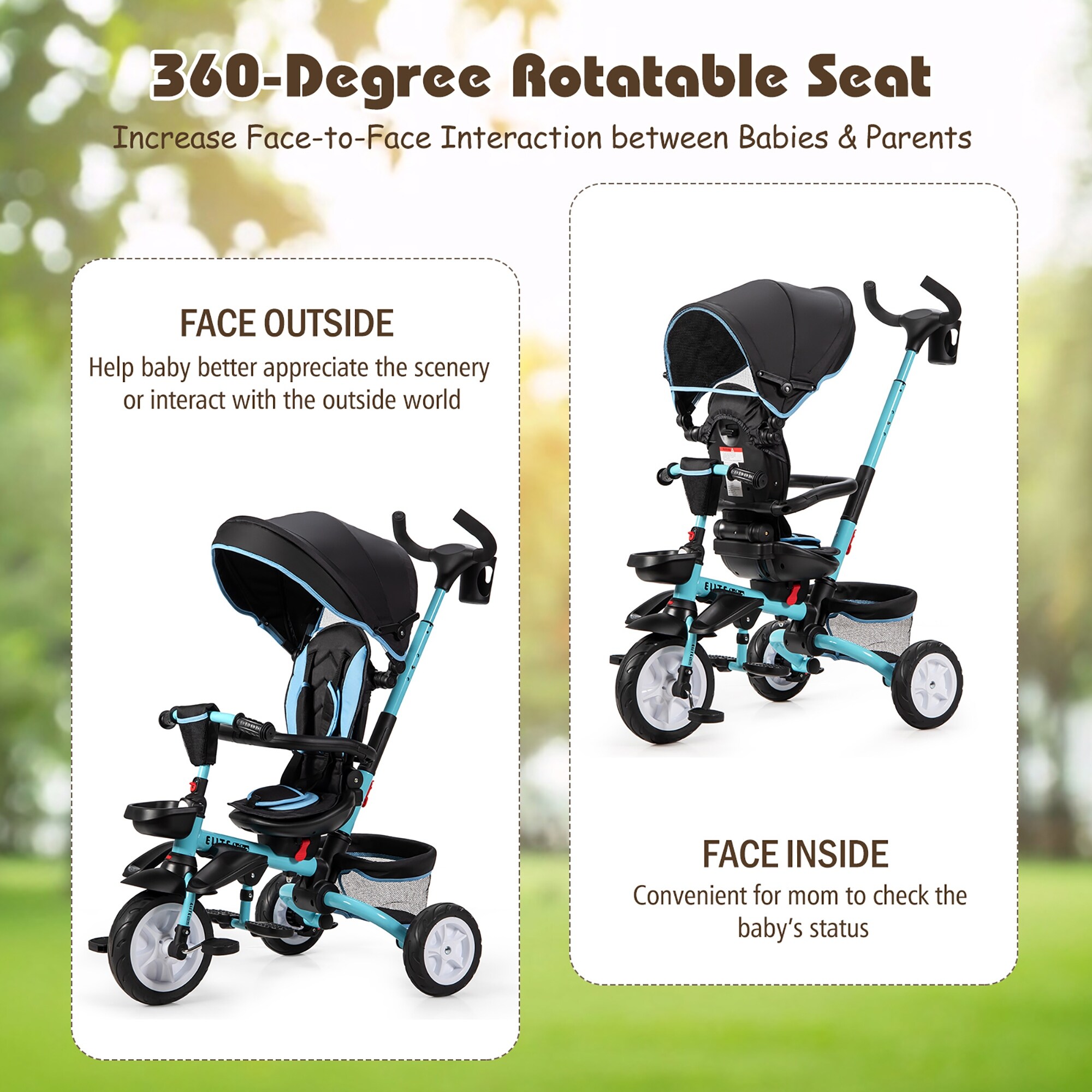 Costway 6 in 1 tricycle clearance
