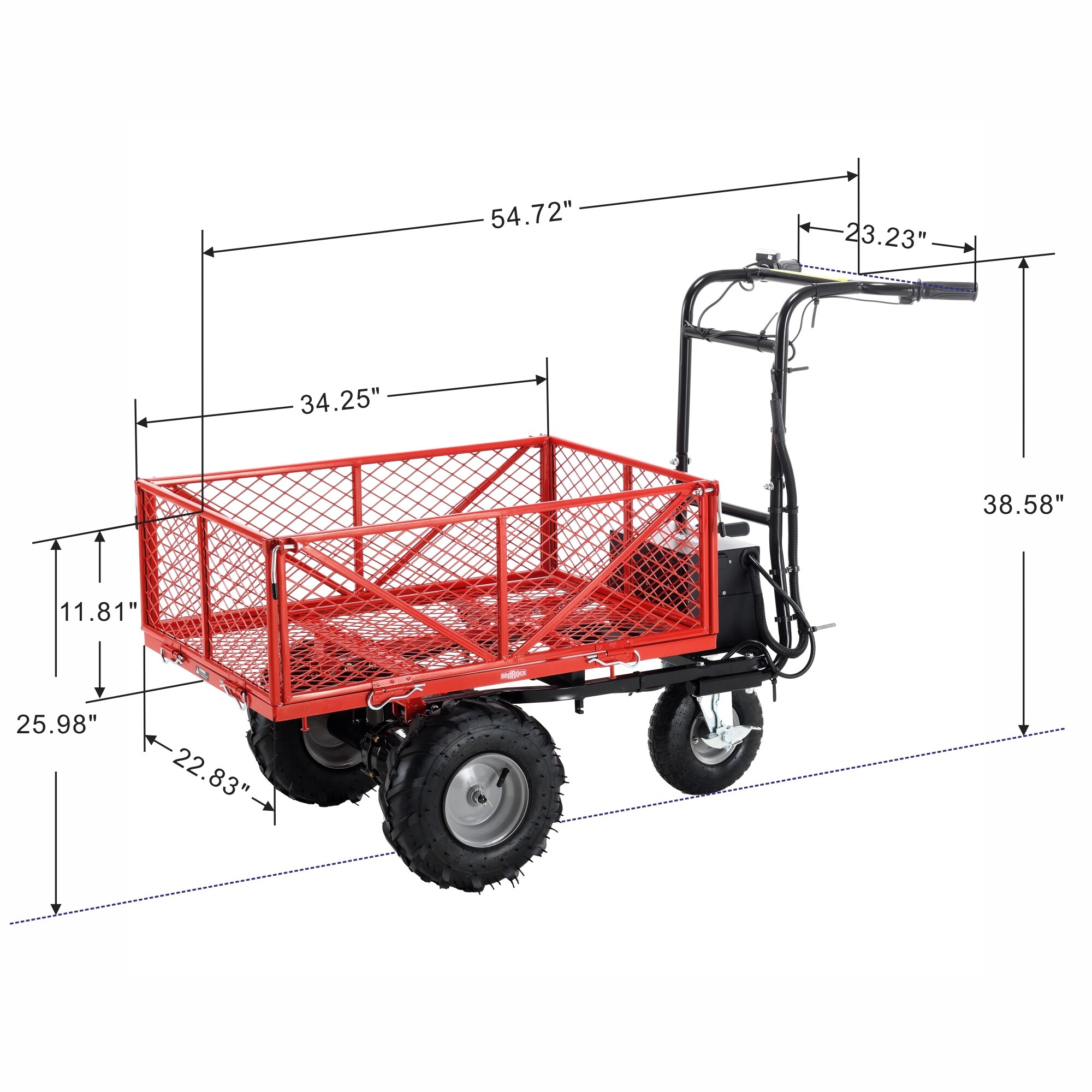 Battery powered garden cart best sale