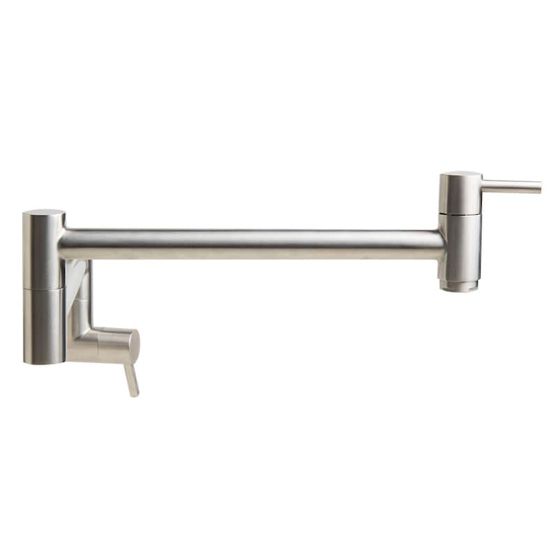 ALFI Brushed Retractable Pot Filler Faucet