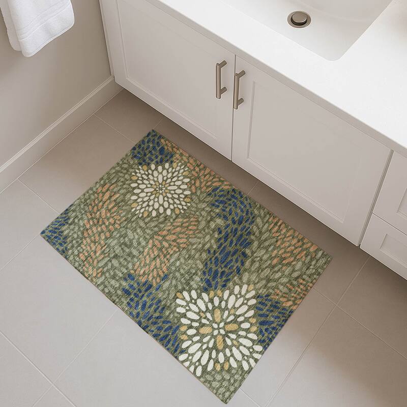 Machine Washable Indoor/ Outdoor Modern Genoa Chantille Rug