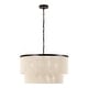 preview thumbnail 7 of 34, GetLedel 23.8" 6-Light Dimmable Handwoven Drum Chandelier