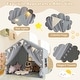 preview thumbnail 9 of 19, Costway Kids Play Tent with Door Curtains Windows Star Lights Colorful - See Details