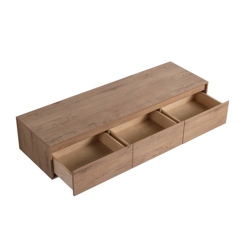 Beingnext 30"/60" Wall Mounted Bathroom Vanity with Sink, Floating Bathroom Vanity with Soft Close Drawer