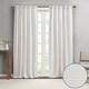 preview thumbnail 20 of 23, Cashel Texture Striped 100-percent Recycled Fiber Woven Antimicrobial Window Panel Pair by Clean Spaces - 84" Panel