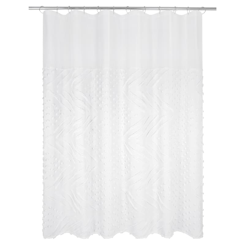 Dotted Chevron Shower Curtain On Sale Bed Bath & Beyond 36593815