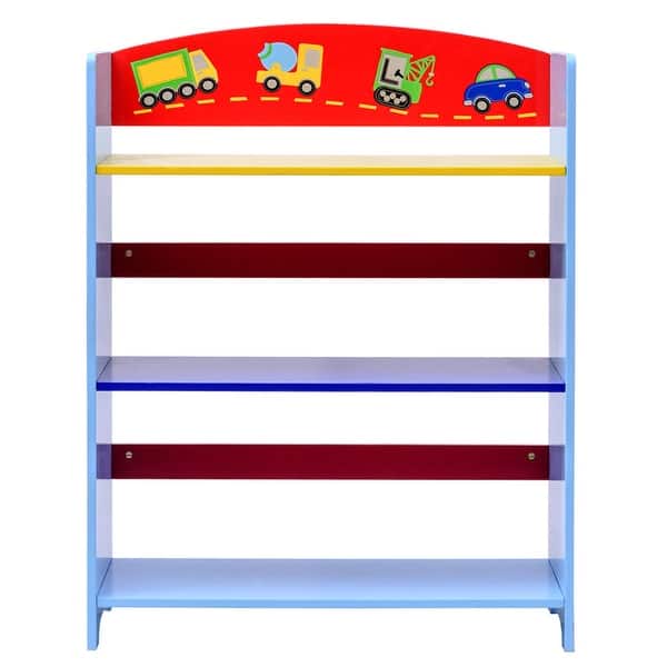 Shop Costway Kids 3 Tier Bookshelf Cars Book Rack Adorable Corner
