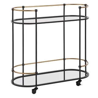 Uttermost Andre Iron Bar Cart - 30.25" H x 32"W x 13.5"D