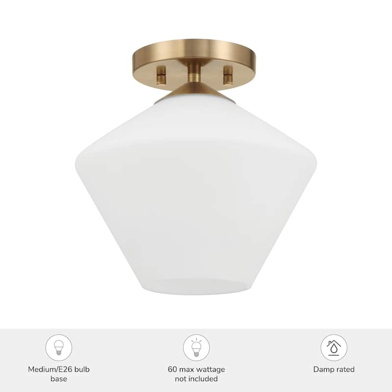 Hunter Celestial Valley 1 Light Flush Mount Ceiling Light - Modern - Hallway, Bathroom, Entry, Laundry - Damp Rated! - 1-Light