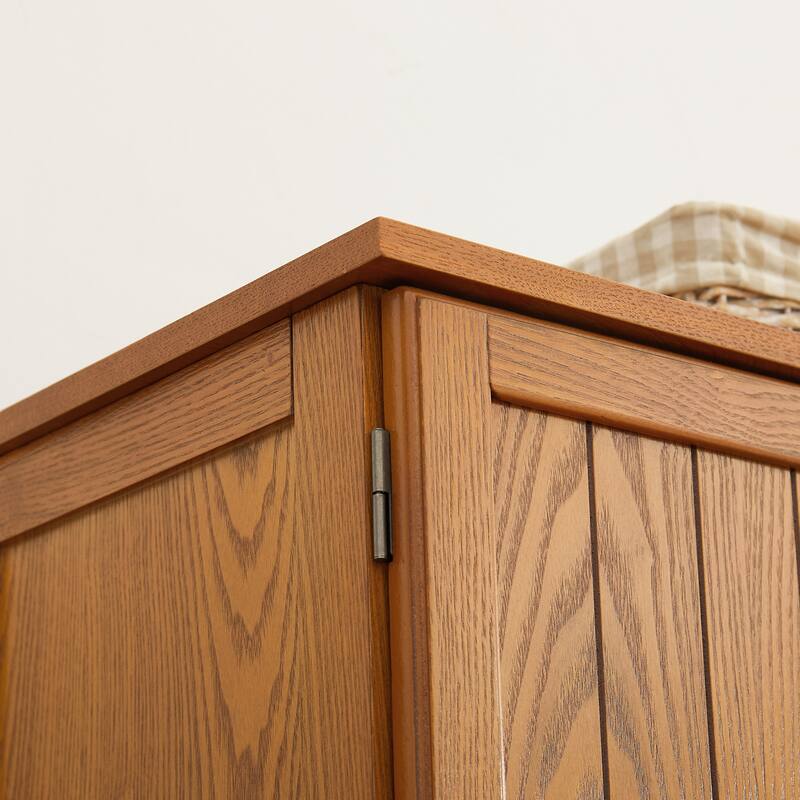 72.4" Tall Storage Cabinet with 8 Doors and 4 Shelves for Stylish and Organized Living Room or Kitchen Use