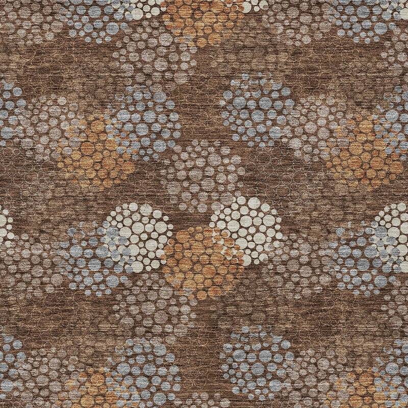 HomeRoots Polka Dot Transitional Rectangle Outdoor Rug