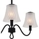 preview thumbnail 5 of 5, McKinney 3-Light Matte Black Chandelier