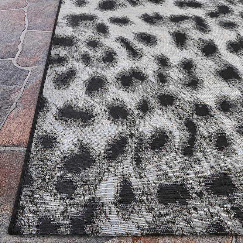 Gelato Lynx Gray- Ivory Indoor/ Outdoor Area Rug