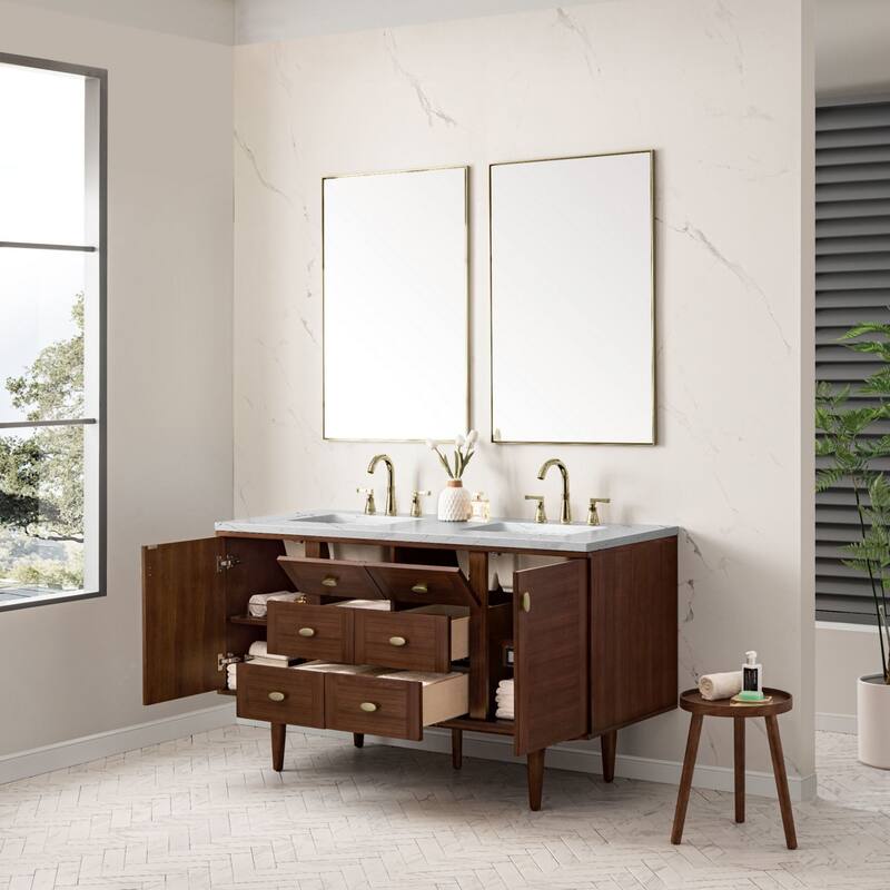 James Martin Vanities 670-V60D-3ENC Amberly 60" Free Standing or Wall
