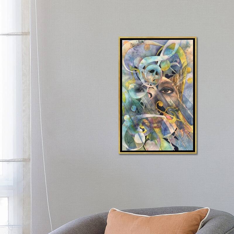 iCanvas "Jazz Fest Also" by Liz Covington Framed Canvas Print