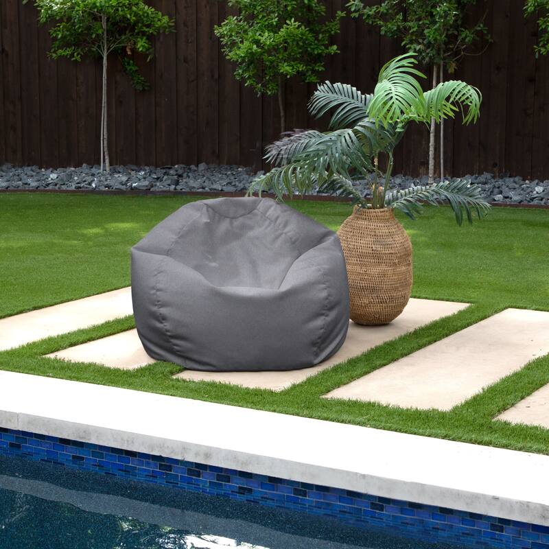 Sorra Home Bean Bag Chair - 30 x 30 x 20 inches - Charcoal