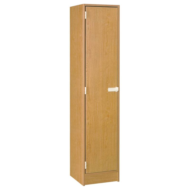 Single Locker Storage Unit with Shelf - 72" Tall - Secure Locking Door - Home, Gym, School