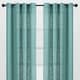 preview thumbnail 10 of 21, Chanasya Crosshatch Textured Semi-Sheer Kitchen Bedroom Grommet Window Curtain Panel (Set of 2)
