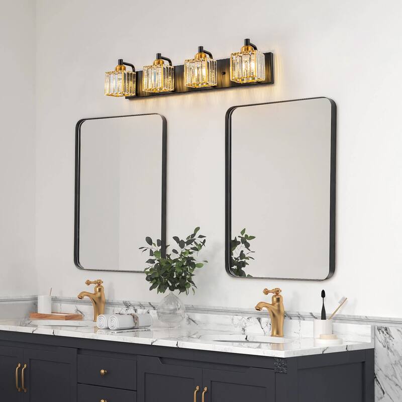 Modern 3/4/5-lights Crystal Bathroom Light Fixtures
