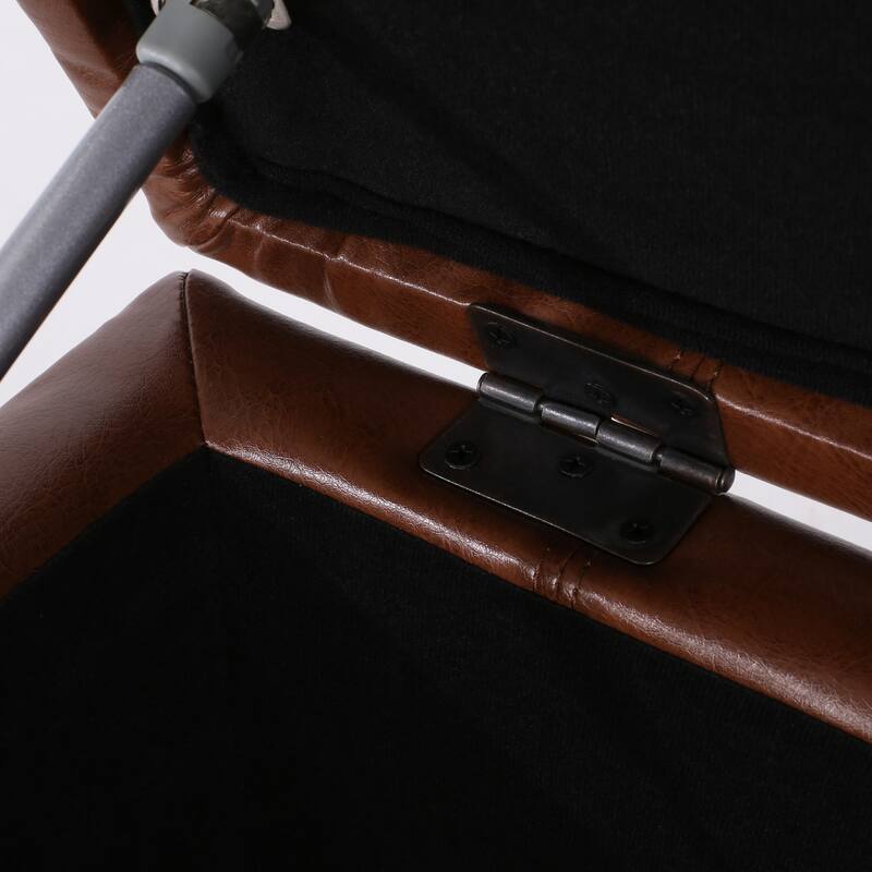 Lismore Faux Leather Storage Ottoman by Christopher Knight Home