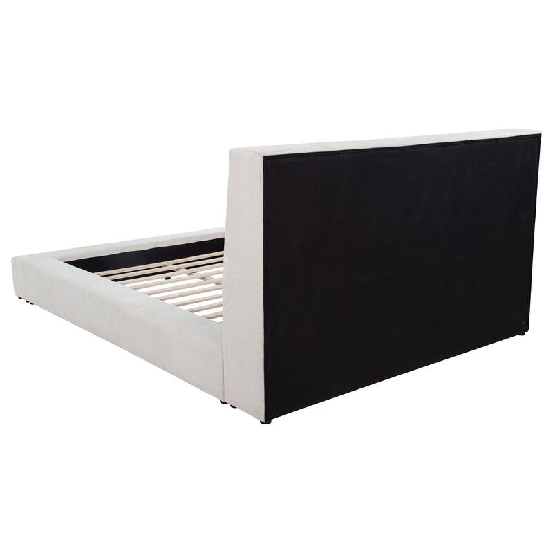 Dreux Upholstered Panel Platform Bed