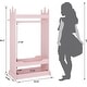 preview thumbnail 14 of 12, UTEX Kids Dress up Storage with Mirror,Costume Closet for Kids,Open Hanging Armoire Closet,Pretend Storage Closet for Kids