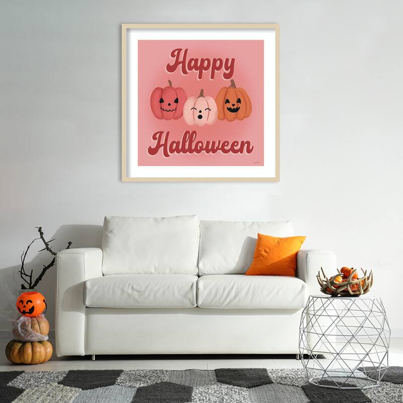 Hometown Halloween XV by Softshell Studio Wood Framed Wall Art Print