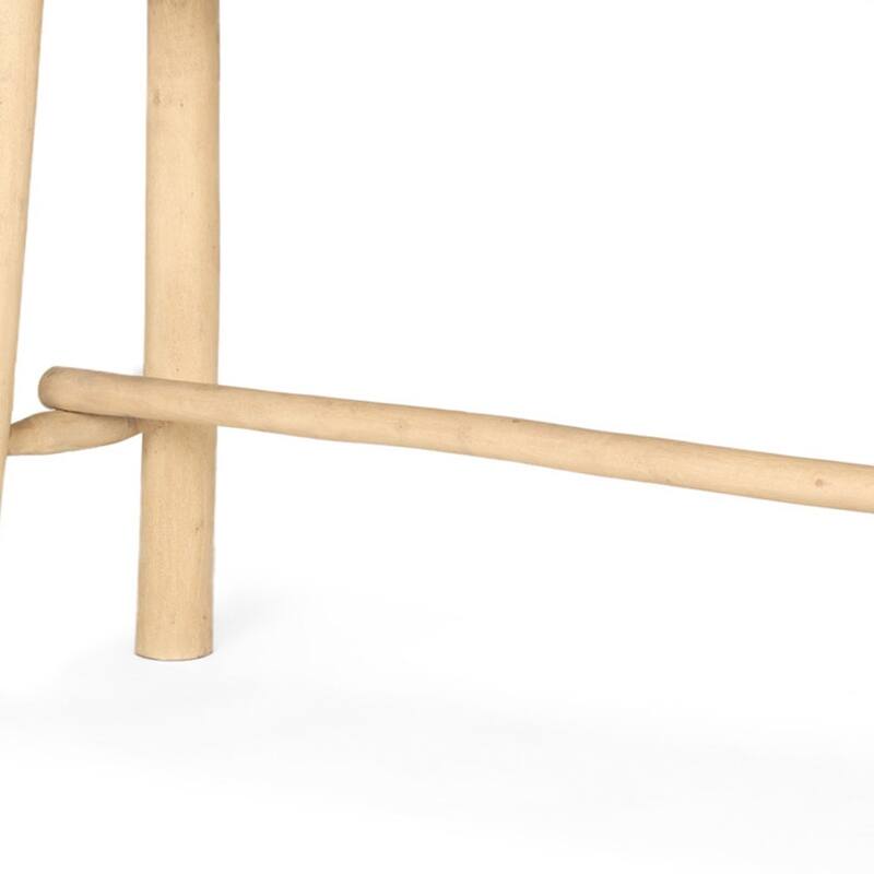 HomeRoots 66" Light Brown Solid Wood Trestle Console Table - 66' X '30.75' X '16