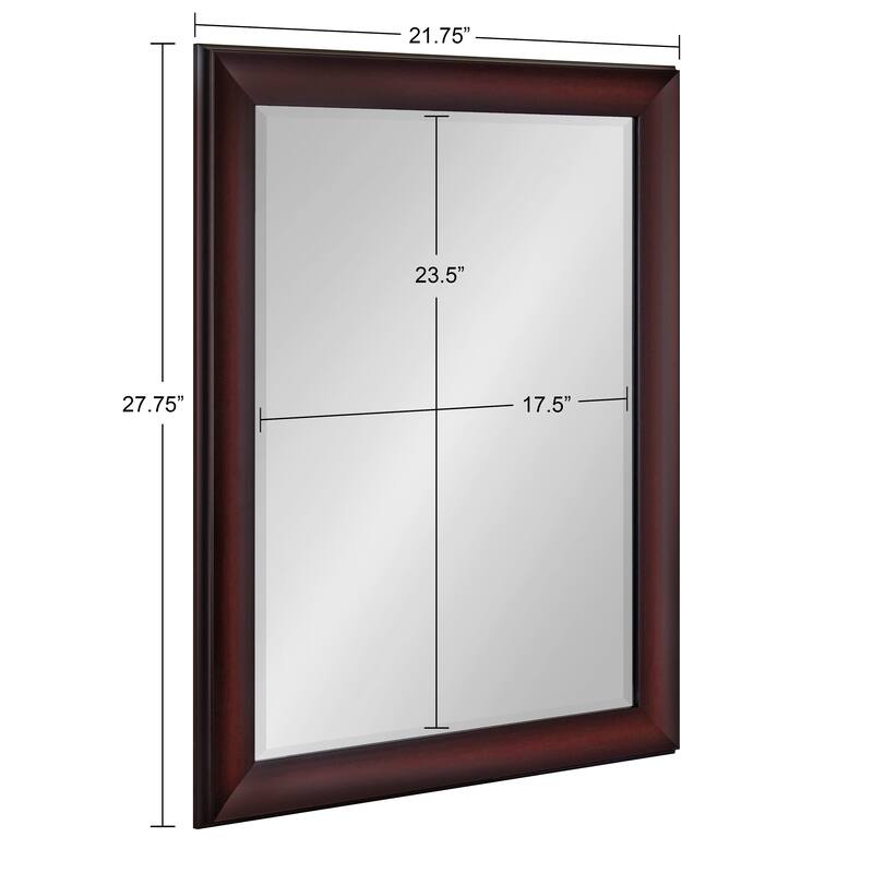 Kate and Laurel Scoop Framed Beveled Wall Mirror