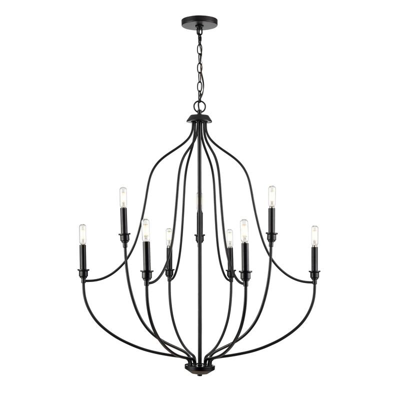 Millennium Lighting 98009 Senoia 9 Light 33" Wide Pillar Candle Style