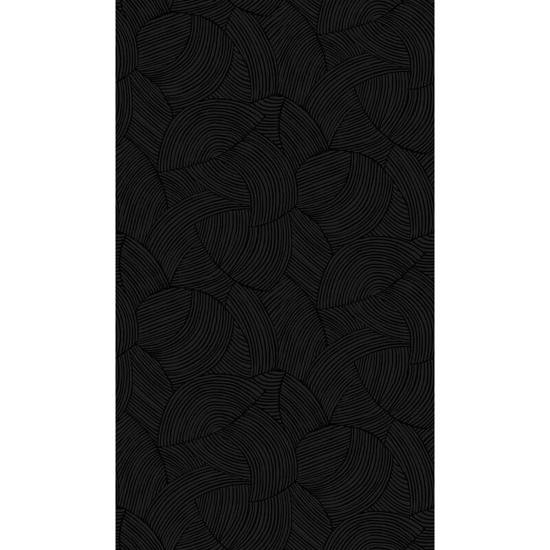 Seabrook Designs Symphony Geometric Non-Woven Unpasted Wallpaper - 20.9 in. W x 33 ft. L - Metallic Black Ice